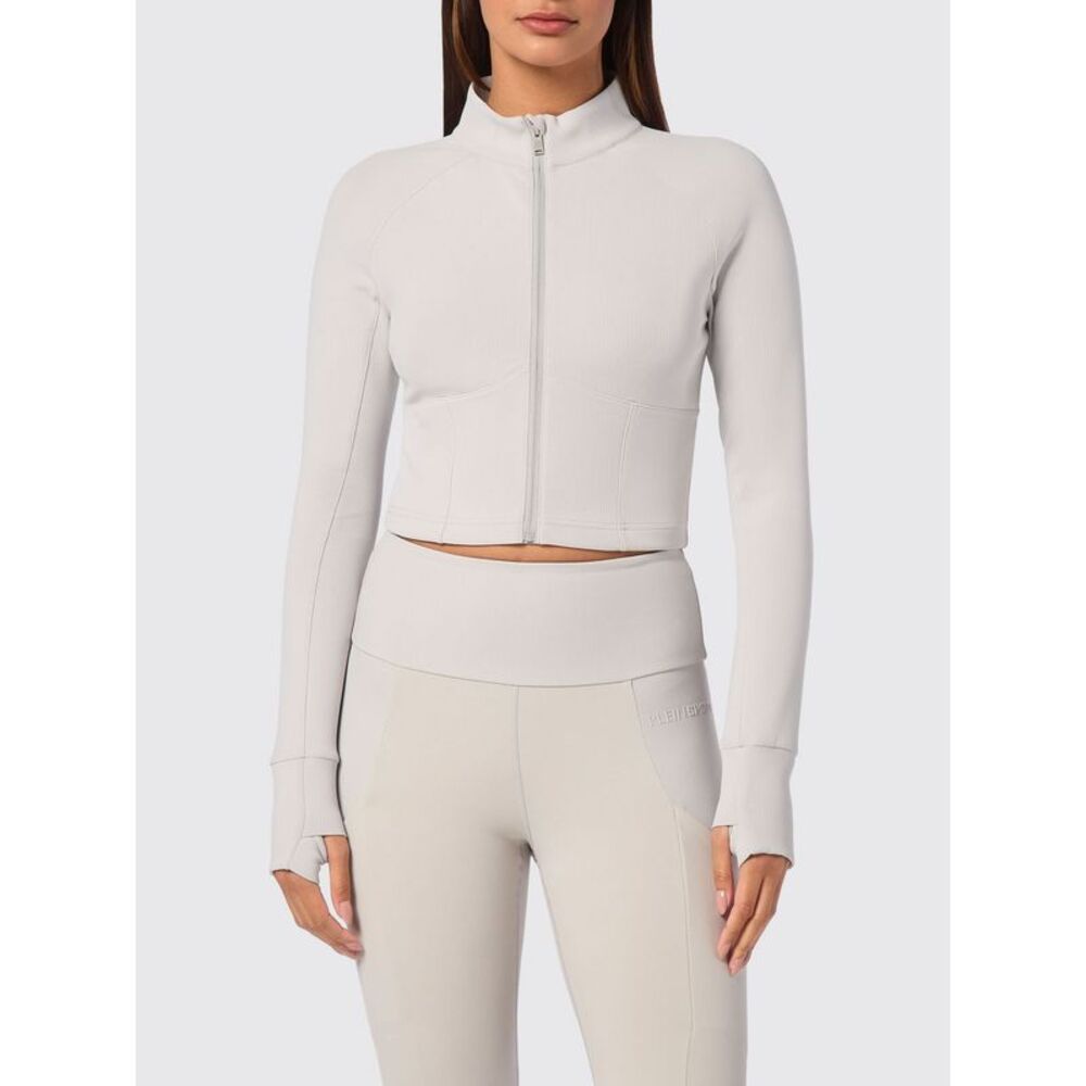 Long-Sleeve Slim Fit Sports Top Plein Sport In Jersey With Zip Closure